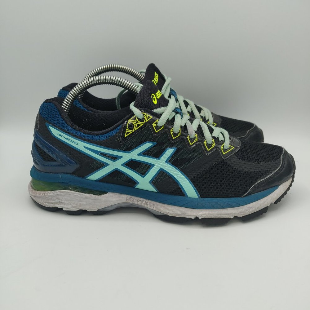 ASICS GT 2000 Gel T656N Black Teal Running Shoes